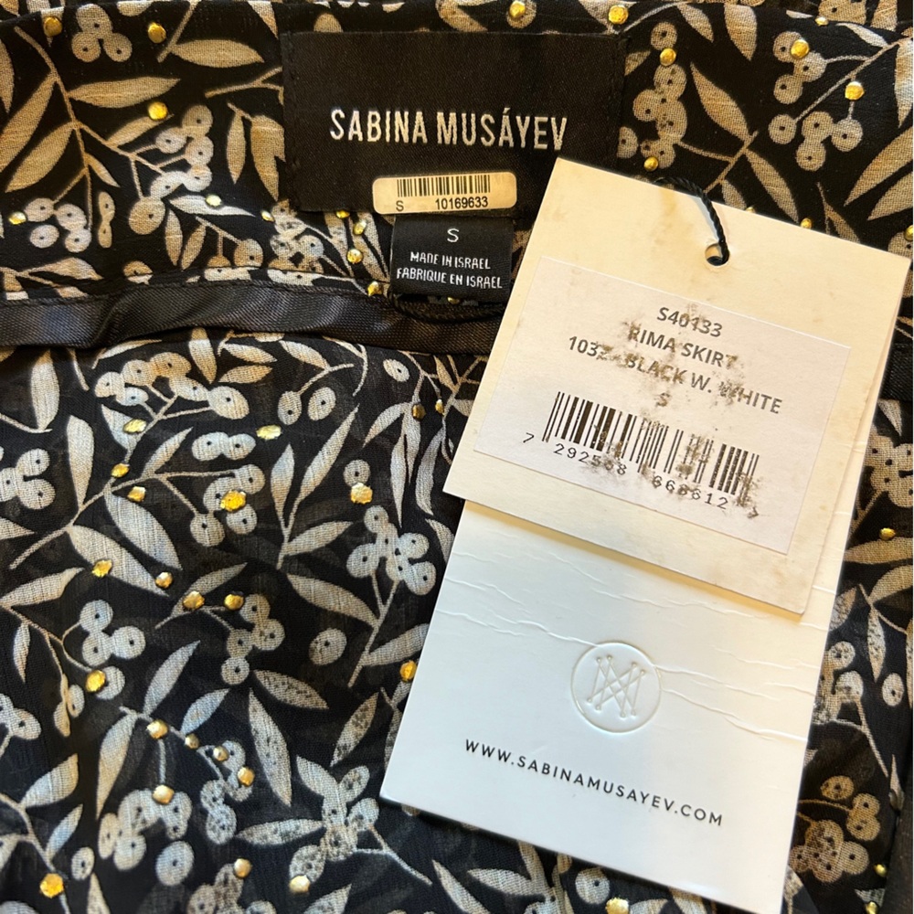 NWT Sabina Musayev Rima Ruffle Mini Skirt - Picture 4 of 9
